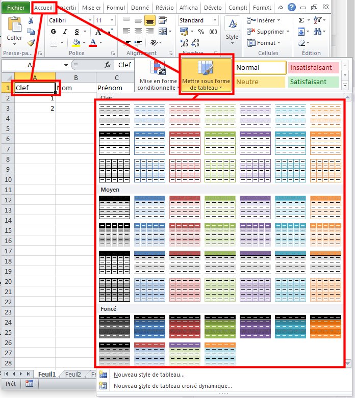 Cours : 1 - Bases des tableurs avec Excel