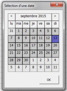 Calendrier VBA