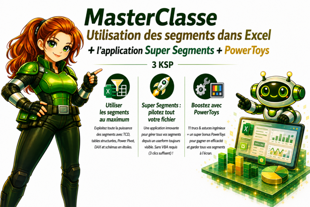 MasterClasse - Utilisation des segments dans Excel, Super Segments et PowerToys